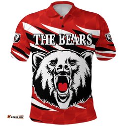 North Sydney Polo Shirt The Bears Red Vibes