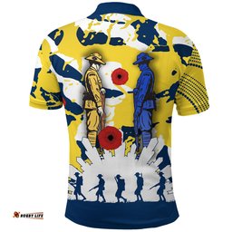 Custom Personalised Cowboys Anzac Polo Shirt Will Remember Forever