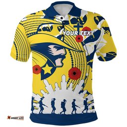Custom Personalised Cowboys Anzac Polo Shirt Will Remember Forever