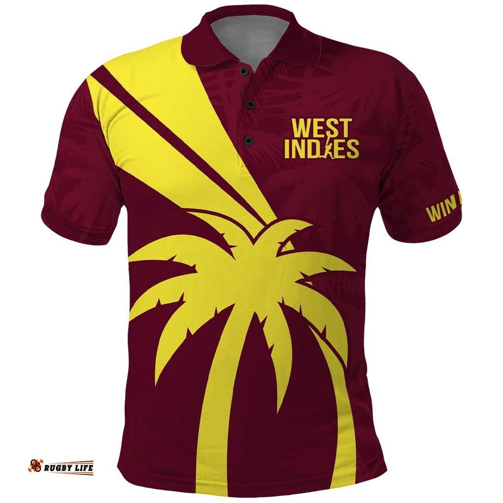 Custom West Indies Cricket Polo Shirt Go Windies Sporty Version