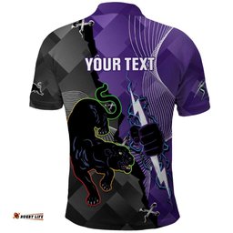 Personalised Storm And Panthers Rugby 2024 Polo Shirt Go Champions Grand Final Dynamic Style