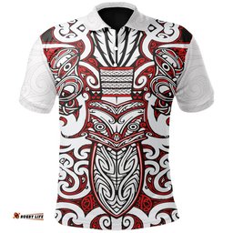 New Zealand Rugby Shirts, Warrior Maori Rugby Polo Shirt