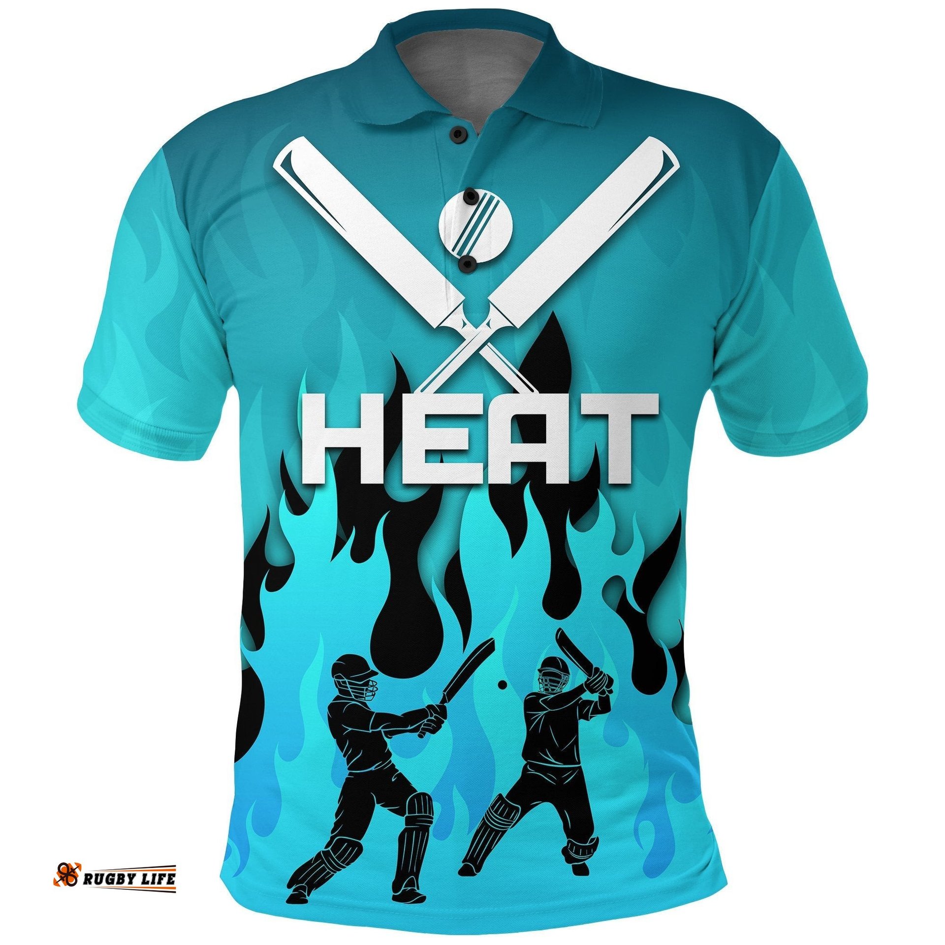 Heat Polo Shirt Fire Style