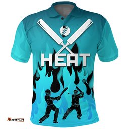 Heat Polo Shirt Fire Style