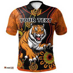 Tigers Rugby Polo Shirt - Custom Indigenous Tigers Polo Shirt Ver2 RLT13