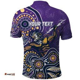 Personalised Storm Rugby Aboriginal Polo Shirt 2024 GO Storms