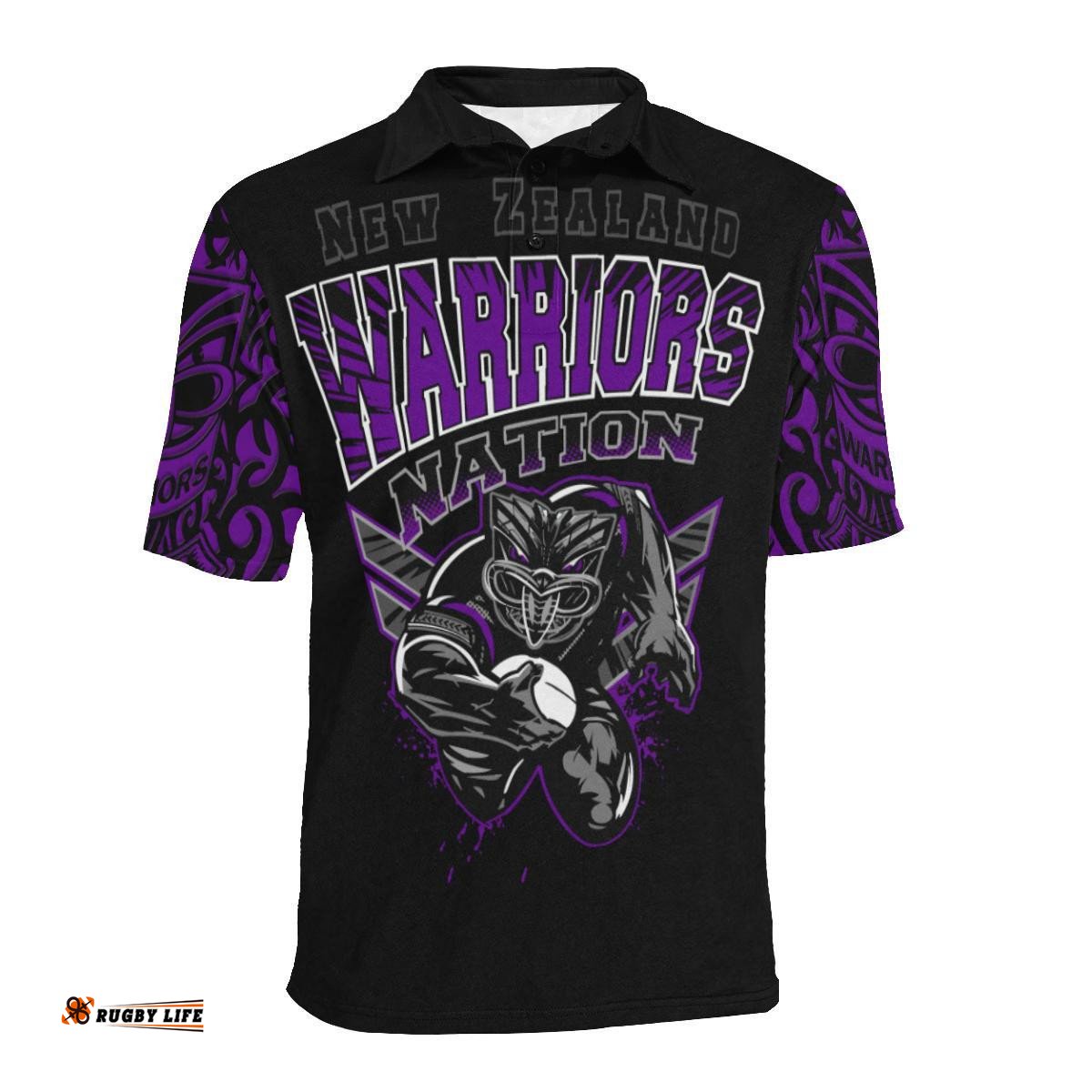 New Zealand Warriors Polo Shirt Unique Style Purple