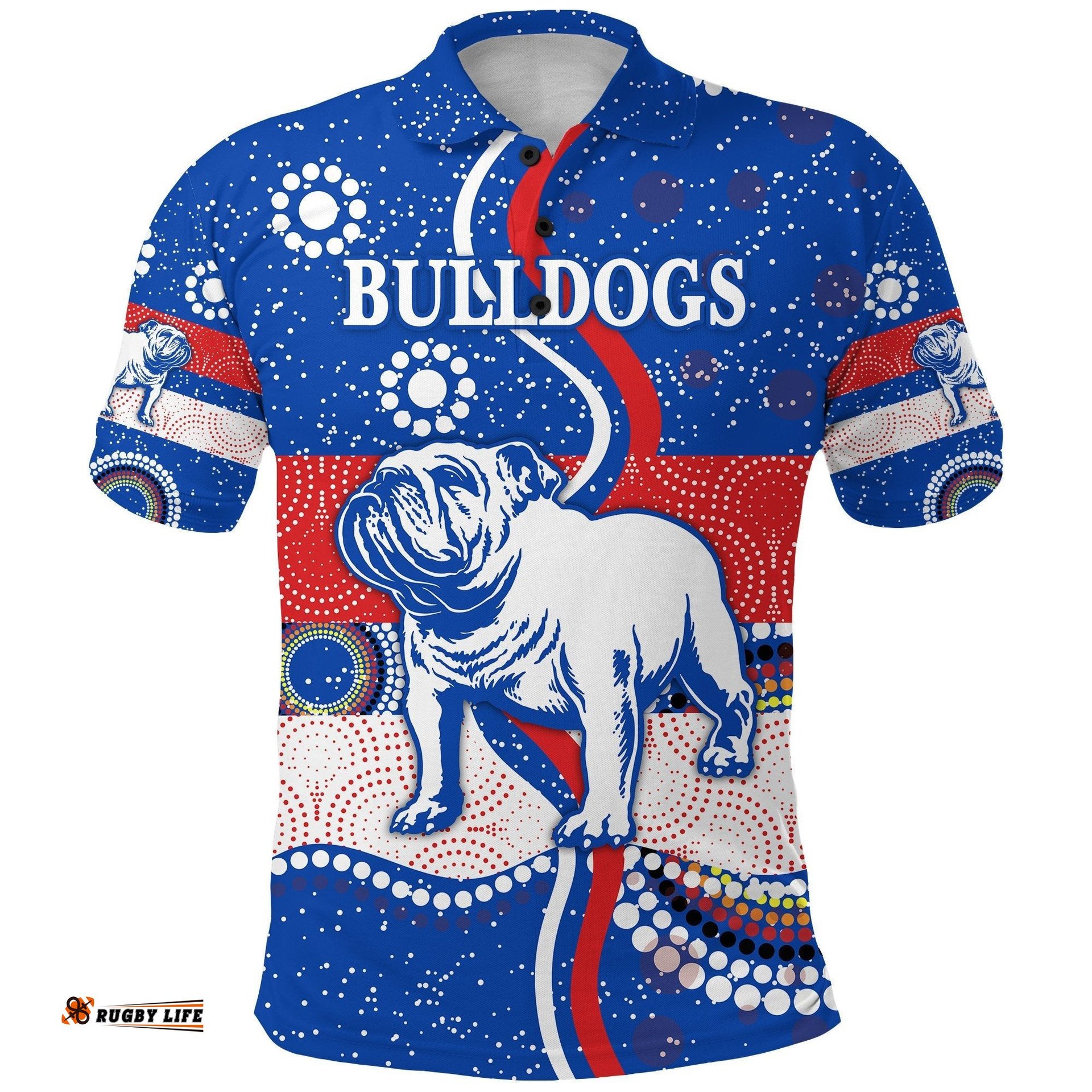 Western Polo Shirt Bulldogs Unique Indigenous