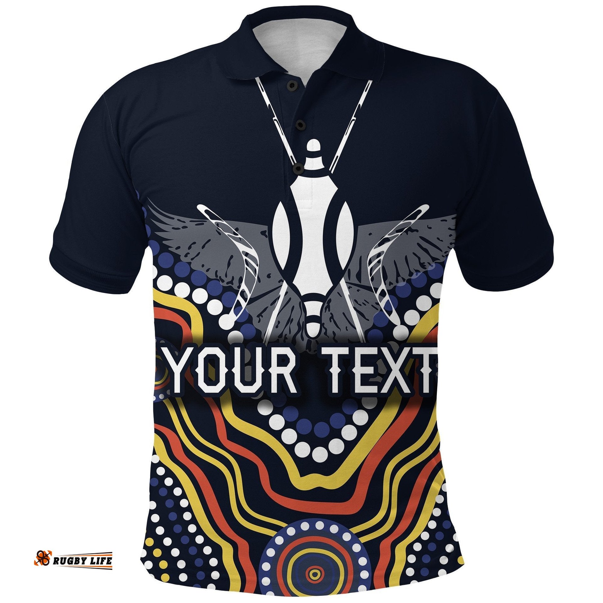 Custom Personalised Adelaide Polo Shirt Special Crows