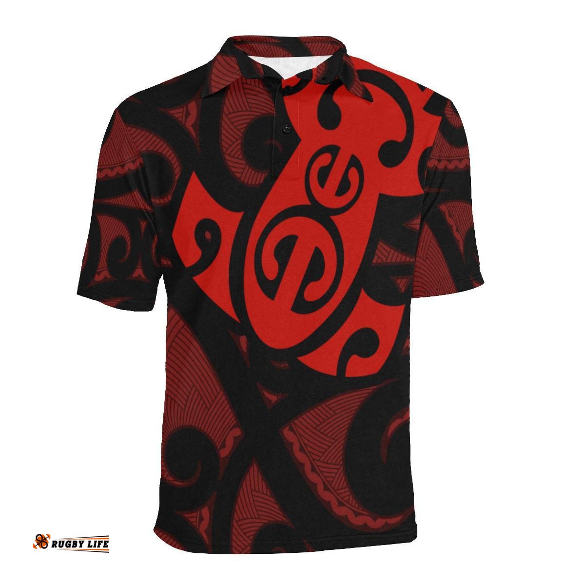 Maori Red Mangopare Polo Shirt