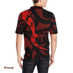 Maori Red Mangopare Polo Shirt