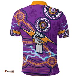 Custom Personalised Storm Polo Shirt Melbourne Indigenous Thunder