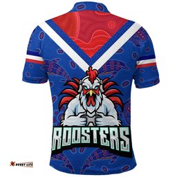 Custom Personalised Sydney Roosters Indigenous Polo Shirt Prairie Style No.1