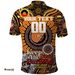 Custom GWS Giants NAIDOC Week 2024 Polo Shirt Mascot Football
