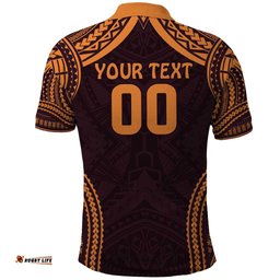 Custom Broncos Rugby Polo Shirt With Polynesian Style