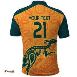 Custom Australia Rugby Polo Shirt Summer Paris 2024