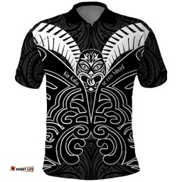 Kia Kaha Te Reo Maori Polo Shirt Aotearoa Hei Tiki With Hongi