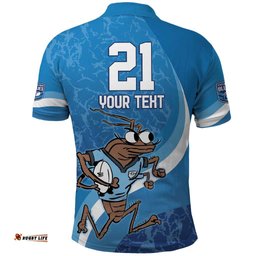 Custom NSW Cockroaches Blues Polo Shirt New South Wales Origin No1