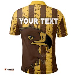 Custom PersonalisedHawks Polo Shirt Aboriginal Patterns