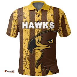 Custom PersonalisedHawks Polo Shirt Aboriginal Patterns