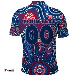 Personalised Bulldogs NAIDOC Week 2024 Polo Shirt Aussie Aboriginal Art
