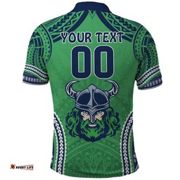 Raiders Rugby Custom Polo Shirt With Polynesian Style
