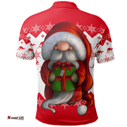 Australia Christmas Polo Shirt - Christmas Gnome Shirt