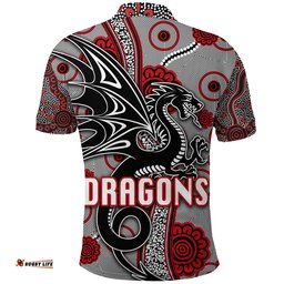 Custom Personalised St. George Dragons Polo Shirt Unique Indigenous
