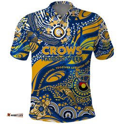 Custom NAIDOC Week 2024 Eagles Polo Shirt Aboriginal Animals Keep The Fire Burning