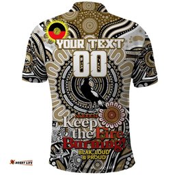 Custom Collingwood Magpies NAIDOC Week 2024 Polo Shirt Mascot Football