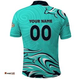 Personalised Australia Soccer Matildas Polo Shirt Kangaroo Tornado Turquoise