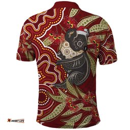 Australia Santa Koala Polo Shirt Aboriginal Style