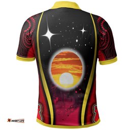 Polo Shirt - Australian Aboriginal Flags Symbolic Meaning
