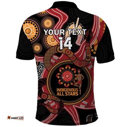 Custom Australia Indigenous Rugby Polo Shirt 2024 Aboriginal All Stars