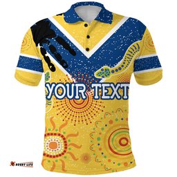 Custom Personalised Parramatta Eels Polo Shirt Ethnic Style