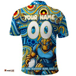 Custom Australia NAIDOC Week 2024 Polo Shirt Titans Mascot Keep The Fire Burning