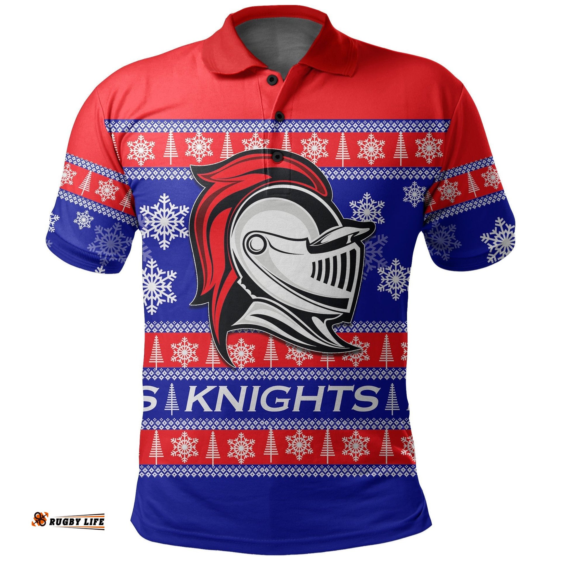 Newcastle Knights Polo Shirt Christmas 2021