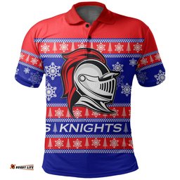 Newcastle Knights Polo Shirt Christmas 2021