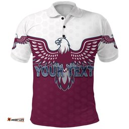 Custom Personalised Warringah Polo Shirt Sea Eagles