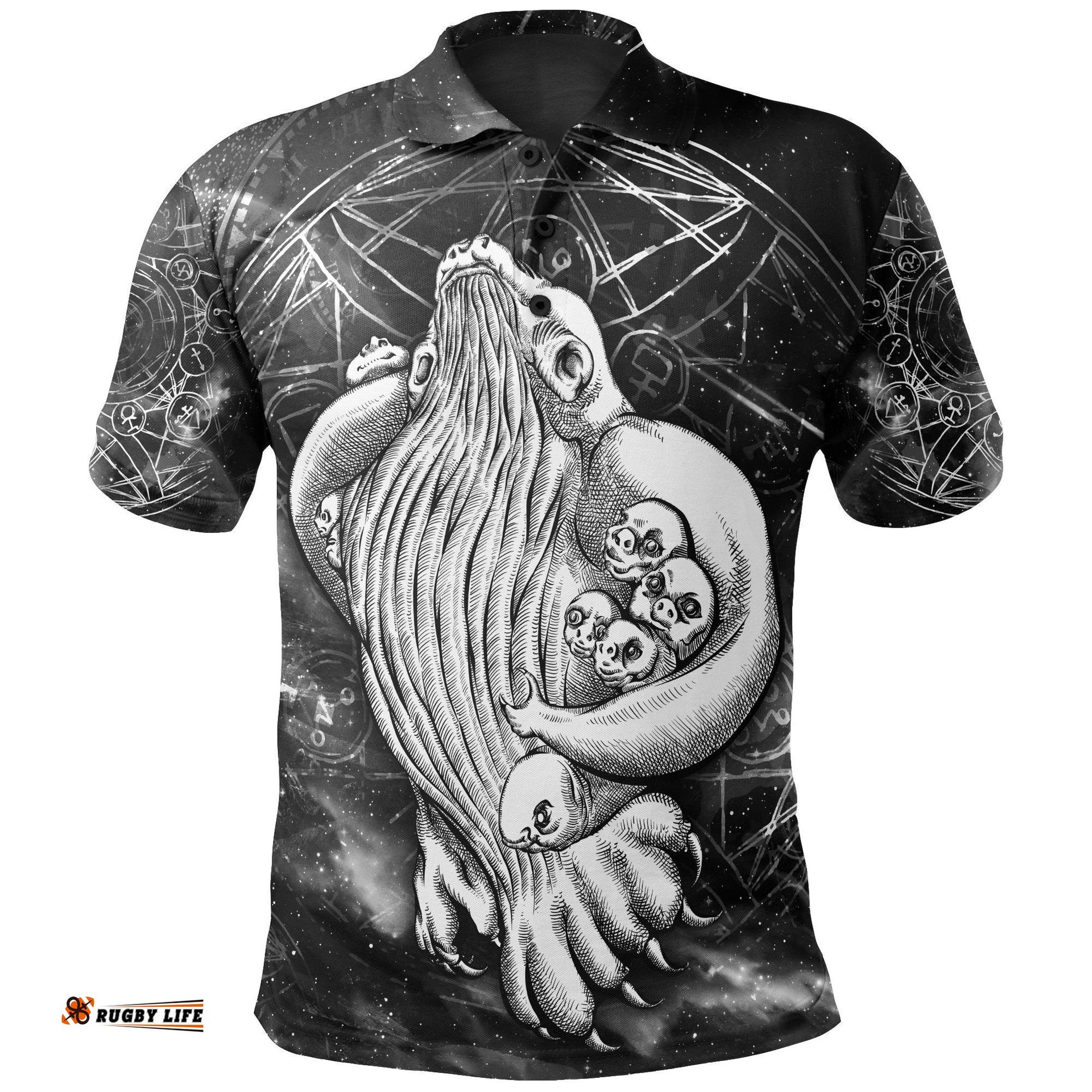 Aboriginal Polo Shirt, Skywhale Papa Is Coming Back Art