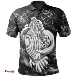 Aboriginal Polo Shirt, Skywhale Papa Is Coming Back Art