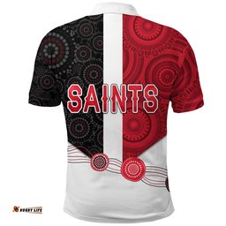 Custom Personalised Saints Polo Shirt Indigenous