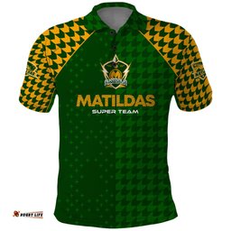 Personalised Australia Soccer Matildas Polo Shirt Super Team