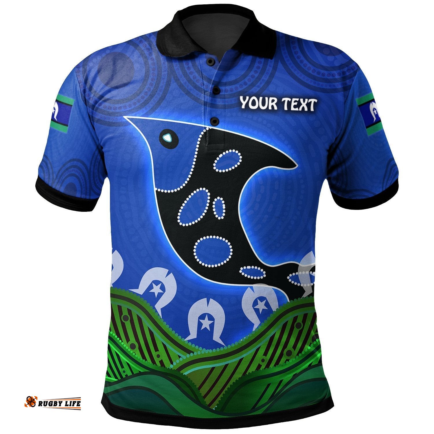 Personalised Polo Shirt - Torres Strait Dot Patterns