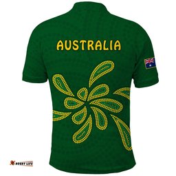 Green and Gold Polo Shirt Australia National Colours