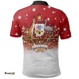 Christmas Polo Shirt - Santa Claus Shirt Sydney Opera - Unisex