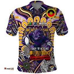 Custom NAIDOC Week 2024 Storm Polo Shirt Mascot Rugby