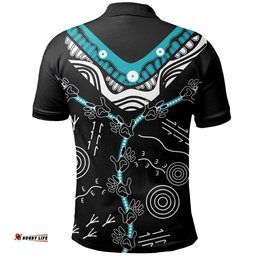 Port Adelaide Polo Shirt Power Indigenous Black