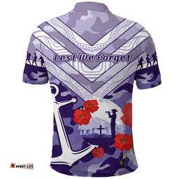 Custom Personalised Freo Anzac Day Polo Shirt Fremantle