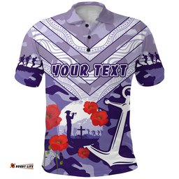 Custom Personalised Freo Anzac Day Polo Shirt Fremantle